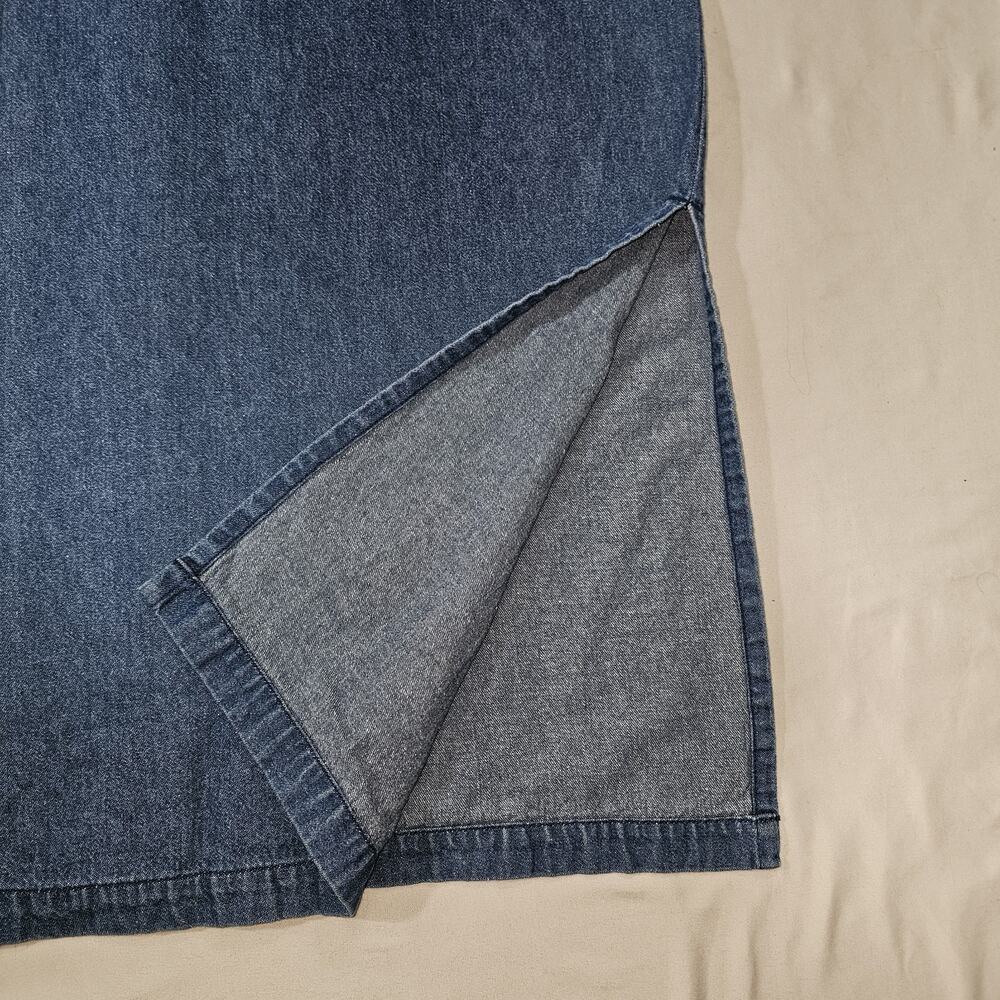 Vintage Original TY Wear Sleeveless Denim Dress Jean Romper Size 10P Cotton - Picture 5 of 5